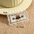 Large lace embroidered bear patch fabric DIY clothing accessory decorative badge label. - #7