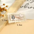 Sweet lace fabric patch DIY cartoon heart embroidery decorative clothing accessories - Style 8