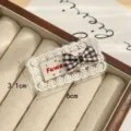 Retro lace embroidery hair clip bow DIY decorative accessory elegant craft design - Style 4