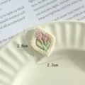 Schattige tulp bloem borduurwerk patch 3d kant stof sticker voor kleding diy decoratie - Stijl 1