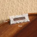 White lace embroidery patch decorative applique for clothing DIY crafts and garment repair accessories - Style #9