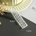 Toppa ricamata in pizzo bianco accessorio fai da te per borse scarpe e calze decorative - Stile 7