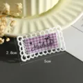 White lace purple checkered fabric patch DIY accessory handmade clothing decorative patch - Style 5