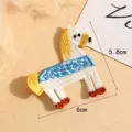 Süßer bestickter pferde stoffaufnäher DIY kleidung tasche dekorativer aufkleber 5.8x6cm - Stil 4