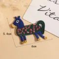 Niedlicher bestickter Pferde-Aufnäher für Kleidung, Taschen und DIY Handyhüllen Dekoration. - Stil 3