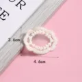 Detail view of a sweet lace embroidery patch, diy decorative clothing accessory, 3.6x4.6cm size. - Style 8