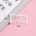 White lace embroidery patch detail shot, perfect for DIY clothing and hat decoration accessories. - Style 9