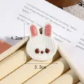 Cute white rabbit embroidery patch, cartoon animal clothing accessory for DIY decoration. - Style 2