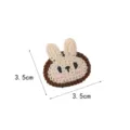 Cute cartoon bunny embroidery patch DIY clothing accessories 3.5cm cute decorative appliques - Style 3