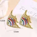 Kinderen schattige vis borduurwerk patches DIY kleding accessoires decoratieve appliqué badge - Stijl 1