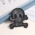 Skull sequin embroidered patch for clothing jackets bags DIY decorative accessory detail - Skull Style