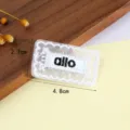 Parche de tela bordado con letras para ropa, vista detallada del tamaño del accesorio. - Estilo Cuatro (4.8x2.7cm)