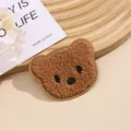 Süßer brauner Teddybär Plüsch bestickter Aufnäher für Kleidung DIY Jacken Jeans Deko. - Stil 1 (7.3x5.8cm)