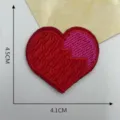 Heart embroidery cloth patch DIY apparel accessories garment badge cute decorative applique. - Style 14