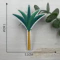 Embroidered palm tree clothing patch DIY green plant decorative applique for apparel. - Style 10