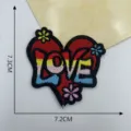 DIY heart love embroidered patch clothing badge cute decorative applique accessory - Style 16