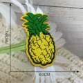 Embroidered pineapple clothing patch DIY fruit patch decorative apparel applique 7x4cm - Style 17