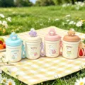 Cute kids stainless steel thermos water bottle with cartoon lid, portable student drinkware. - 360ml / Mixed Colors