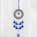 Campanello a vento occhio malvagio in metallo campana blu variante decorazione regalo - 038 Elefante