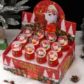 Christmas snow globe decoration set with cute santa snowman resin ornaments for holiday gifts. - Lighting And Snowfall / H# (Box of 12 Pieces)