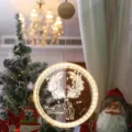 Kerst LED Licht Hangende Decoratie Acryl Ronde Schijf Lamp Feest Boom Verlichting - Kerstrendier