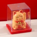 Variante gatto fortuna solare in miniatura, ornamento oscillante in scatola trasparente auto. - 16 / Giallo