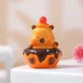 Mignonne figurine en résine de capybara décoration de bureau jouet de dessin animé - Figurines décoratives / 80201 Chocolat