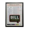 Monthly bill tracker notebook with detailed payment budget organizer planner pages for finance. - Brown Bill Book