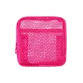 Knallrosa Netztasche Kosmetiktasche tragbare Aufbewahrung für Lippenstift und täglichen Gebrauch - Rosarot