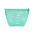 Tragbare Mesh-Kosmetiktasche, Dopamin-Farbe Make-up-Beutel, atmungsaktives Netz-Etui. - Mintgrün (XS)