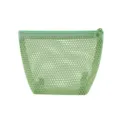 Hellgruene Netztasche Kosmetiktasche mit Reissverschluss kleine Make-up Organisation - Matcha Grün (XS)