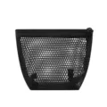 Schwarze Netz-Make-up-Tasche, tragbare Kosmetiktasche mit Reißverschluss für Lippenstift. - Schwarz (XS)