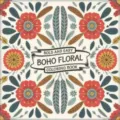 Boho floral coloring book for adults and kids, easy stress relief drawing and painting book. - Bohemian Coloring