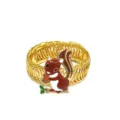 Cute squirrel curtain tieback metal spring clip for home decor and window dressing durable hold. - Chocolate