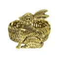 Vintage gold metal rabbit curtain tieback spring buckle home decor window drapery holder accessory - Rabbit / Antique Gold