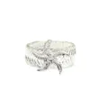 Fermatenda a stella marina argento fibbia molla in metallo decorazione camera letto - Argento