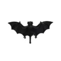 Anello portatovagliolo pipistrello nero decorazione tavola festa Halloween tema gotico spettrale - Pipistrello / Nero