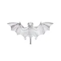 Portatovaglioli pipistrello argento decorazione tavola Halloween spaventoso variante - Pipistrello Argento / Argento