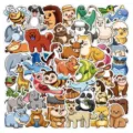 Niedliche Cartoon Tier Aufkleber Set für Koffer Laptop Handyhülle, wasserdichte Vinyl. - 50 Stk. Cartoon Tiere C