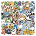 Süße Cartoon Tier Aufkleber Set für Laptop Koffer Handyhülle wasserdichte Vinyl Sticker Art. - 50 Stk. Cartoon Tiere B