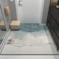 Modern abstract gradient entryway rug, durable and easy-clean floor mat for home decor. - 20*30cm / Nordic Minimalist Style 3