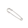 Silver metal safety pin for DIY craft and clothing fastening, thick and durable design. - Basic Pin / 6cm / Silver