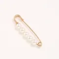 Pearl safety pin waist tightener anti-glare brooch for women clothing dress pants. - Gold Pin 5 Pearls / 5cm