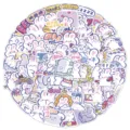 Set di adesivi con coniglietto di cartone animato carino impermeabile per cover - Coniglio Fufu B (60 pz)