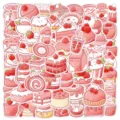 Süße rosa Dessert Aufkleber ästhetische kawaii wasserdichte Graffiti Sticker Handyhülle Flasche - Standard