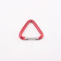 Roter Aluminium Dreieck Karabiner Haken 35x34mm Federverschluss Clip für Schlüssel Rucksack. - Roter Dreieck Karabiner