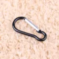 Black aluminum alloy gourd carabiner snap hook for outdoor camping and power bank decoration. - No. 5 Gourd Shape / Black
