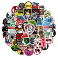 50 pcs autocollants de graffiti de dessin animé de casque étanche pour carnet guitare. - Set de 50 Pcs Graffiti
