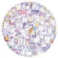 Set di adesivi con coniglietti cartoon simpatici, 60 pezzi decorativi carini per diario. - Coniglio Fufu A (60 pz)