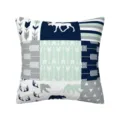 Nordic forest style patchwork cushion cover, soft decorative sofa pillowcase for home decor - 26